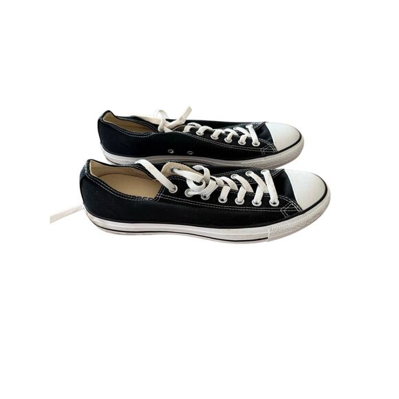 Converse Unisex Black Chuck Taylor All Star Lace Up Low Top Sneakers Sz M10 W12 - Picture 11 of 14